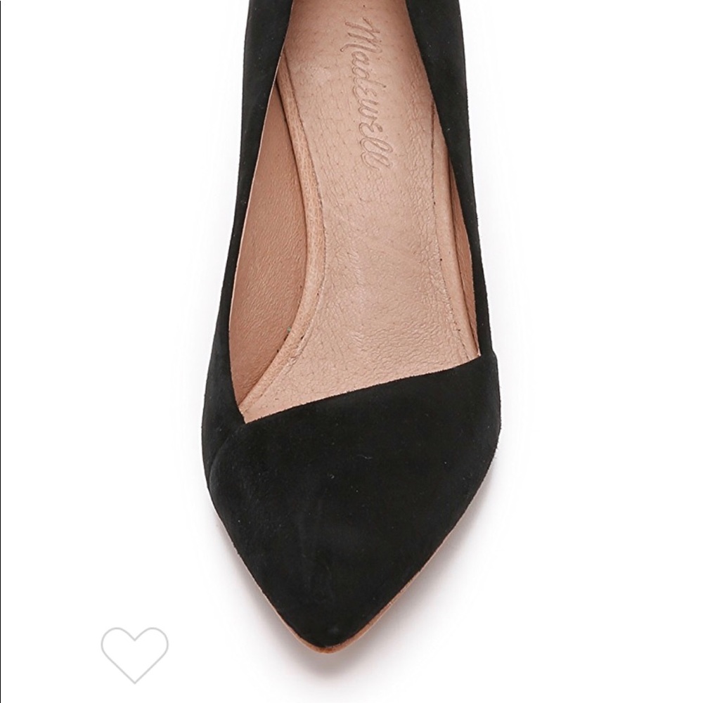 (Sold) Madewell Mira Black Suede Heels 6.5 - Picture 4 of 8